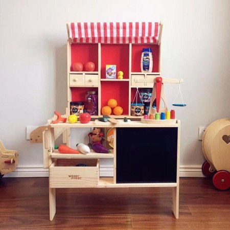 زاوية سوبر ماركت خشبي